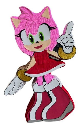 Piñata Sonic Amy Rose Personalizada Cumpleaños Modelo 6