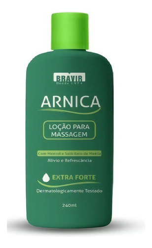  Bravir Arnica Loção Para Massagem Extra Forte 240ml