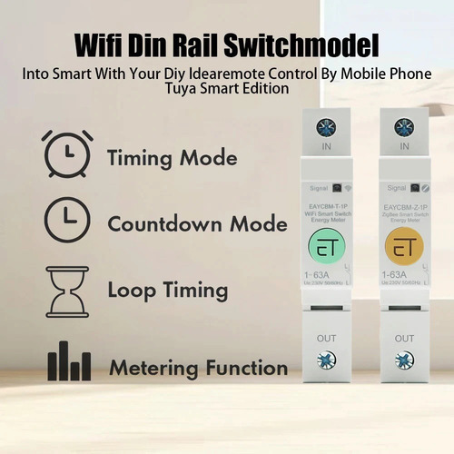 Disyuntor Inteligente Con Wifi, Interruptor De Relé De