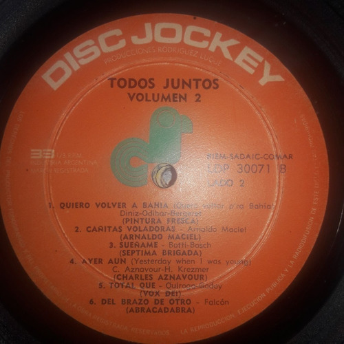 Sin Tapa Disco Todos Juntos Volumen 2 Vox Dei Peret Cp0