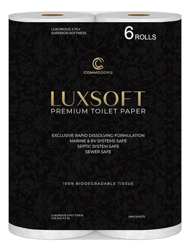 Papel Higienico De Lujo Luxsoft Premium De 3 Capas, Paquete