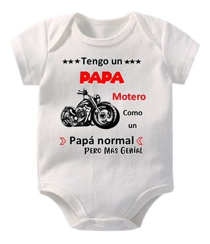 Body Personalizados Para Bebe Papa Motero 