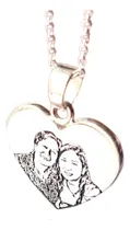 Comprar Collar Cadena Dije Con Foto Fotografia Foto Laser  Plata 
