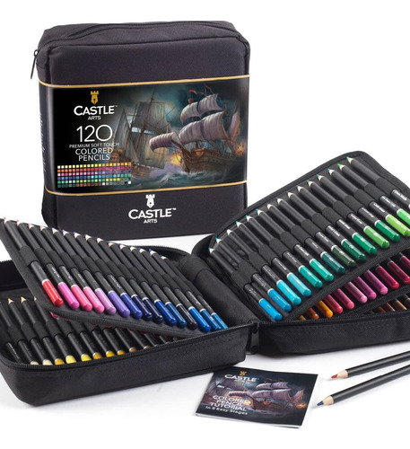 120 Lapices De Colores Castle Arts Supplies Profesionales