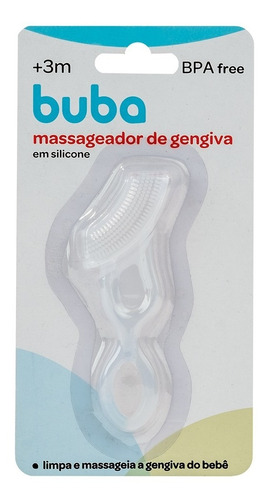 Massageador Gengiva Bebê Silicone Dedeira Higiene Bucal Buba