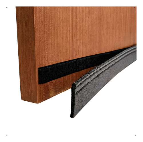 Protetor Veda Porta Rodinho 80cm | Impermeável e Eficiente Contra Insetos, Poeira, Água e Vento | Ideal para Ambientes Internos e Externos | Fácil Instalação e Acabamento Discreto