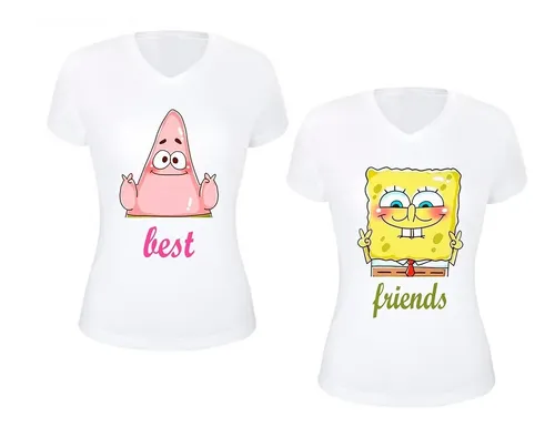 Playera Mejores Amigas - Bob Patricio