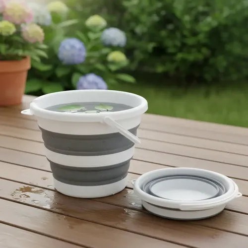 Balde Dobrável Retrátil 10 Litros Silicone