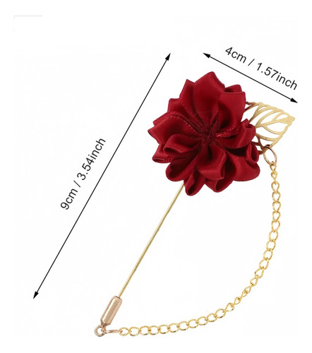6 Peças De Broche De Flores De Lapela Elegante