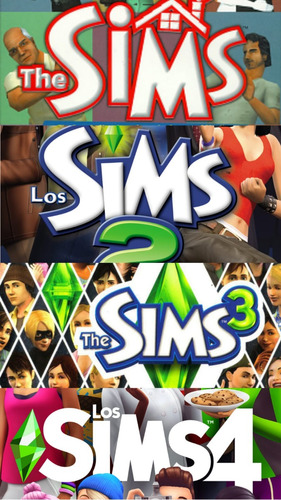 Todas Las Sagas De Los Sims + Expansiones (ts1+ts2+ts3+ts4)