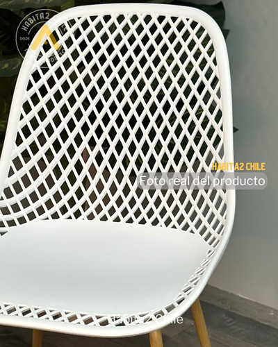 Pack 2 Sillas Terraza Cafeteria Metal Polipropileno