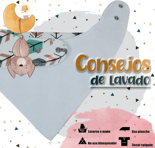 Baberos Para Bebes Suaves Absorbentes Recien Nacidos Mr-03 Corazones