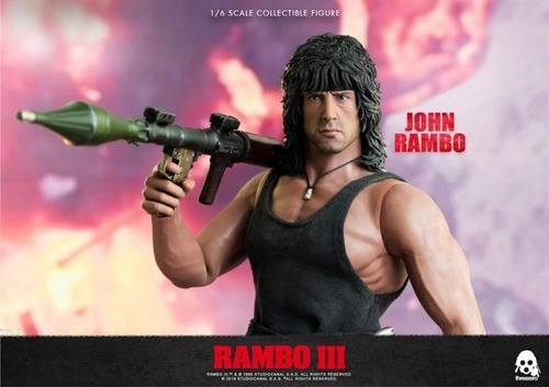 John Rambo 1/6 Sylvester Stallone Rambo Ill Threezero