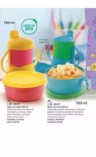 Vaso Bebe Y Plato Con Asa Set Alimentacion - Tupperware®