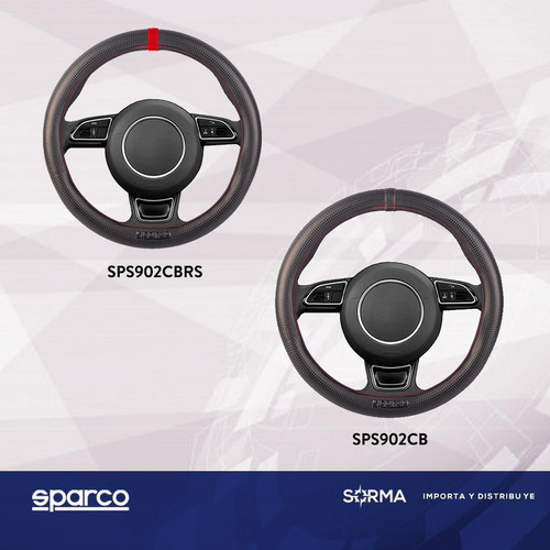 Imagen 6 de 10 de Cubre Volante 36/38 Cm Sparco Importado Leggera Pvc Sin Aro