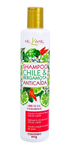 Nekane Shampoo Chile Y Bergamota Anticaida De  300ml
