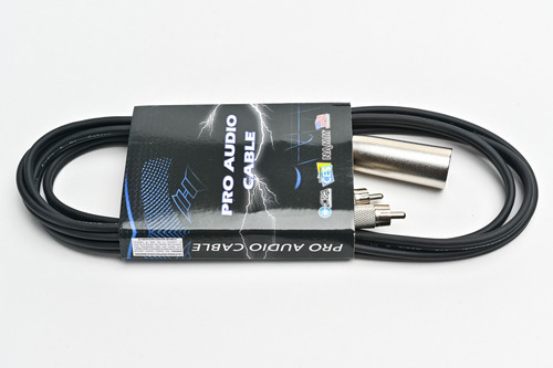 Imagen 4 de 7 de Cable Profesional Pro Audio Rca A Canon Xlr Macho 1,8 Mts