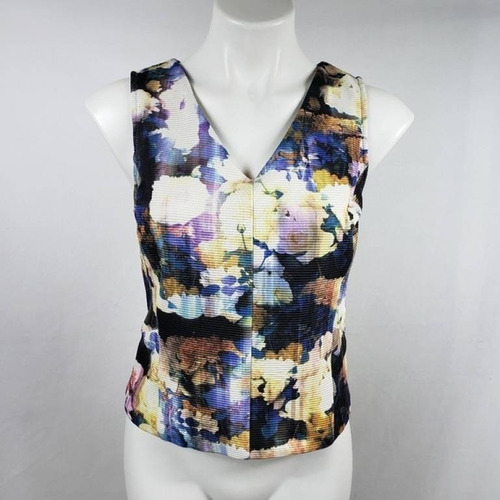 Robert Rodriguez Top Blusa Xl Extra Grande Floral