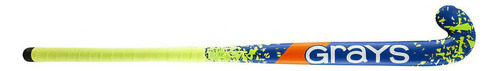 Palo Hockey Grays Blast Ultrabow Madera Reforzado Junior Color Azul/amarillo