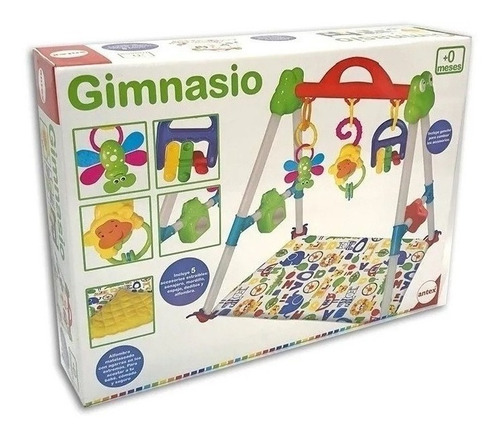 Gimnasio Con Sonajeros Y Albombra Gym Para Bebes Color Antex