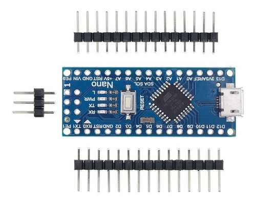 Arduino Nano V3 Atmega328p. Conector Micro Usb. Sin Cable.