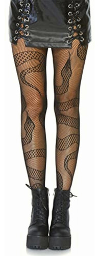 Leg Avenue Medias De Red Dark Alternative Para Mujer, Negro,