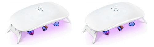 2 Luces Uv Para Resina, Lámpara De Resina Uv Plegable, Portá