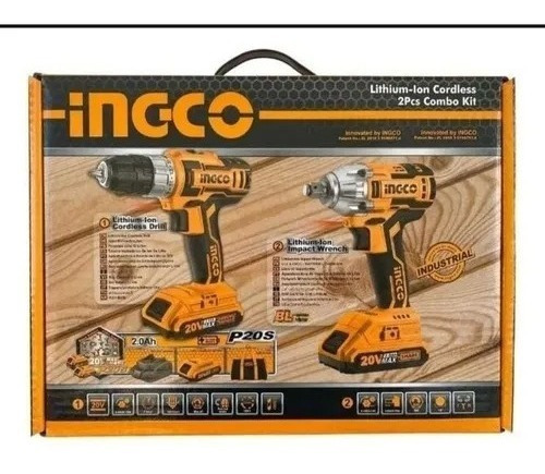 Imagen 3 de 5 de Pistola Llave De Impacto Inalambrica 20v 2bat Envios Gratis