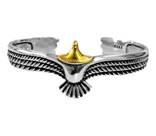 Hombres 925 Pulsera De Águila Plata Brazalete De Pareja Punk