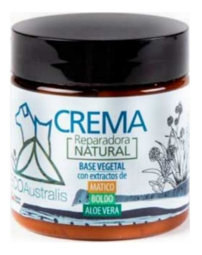 Imagen 1 de 1 de Crema Reparadora Mascotas Gato- Perro Con Matico-boldo-aloe