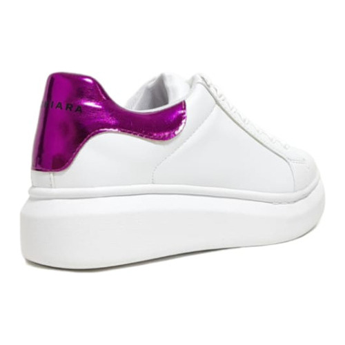 Imagen 4 de 4 de Zapatillas Milan Blanco & Fucsia