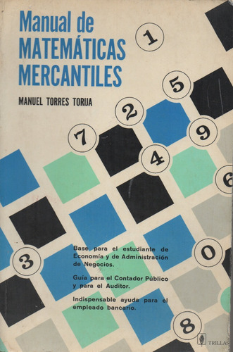 Manual De Matemáticas Mercantiles De Manuel Torres Torija