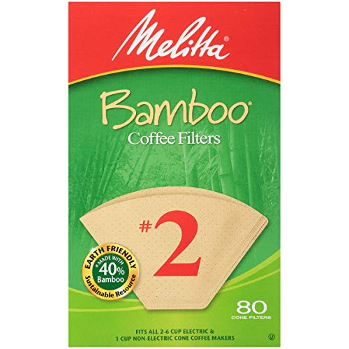 2 Cone Coffee Filters, Bamboo, 80 Count (pack Of 6) 480...