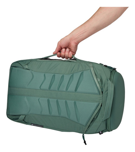 Mochila Para Viagem Ou Passeio Thule Landmark 60l Hazy Green Desenho Do Tecido Liso