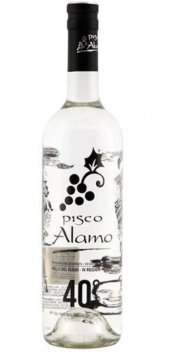 Pisco Alamo 40º Transparente 750cc / Chilepisco