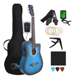 Kit De Guitarra Acústica Para 38 Pulgadas Y Accesorios