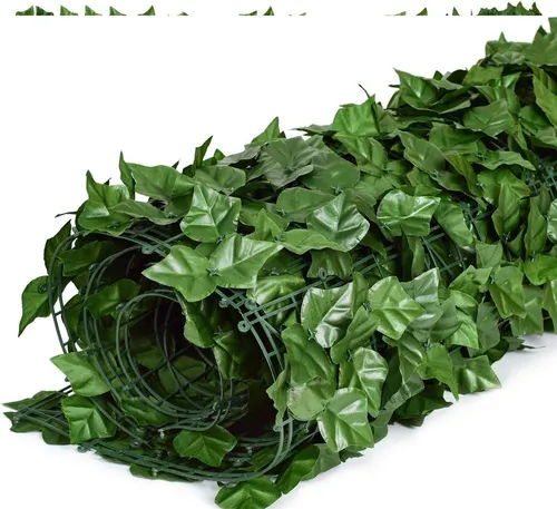Enredadera Malla Follaje Hojas Artificial Enrollable 3x1 Mts