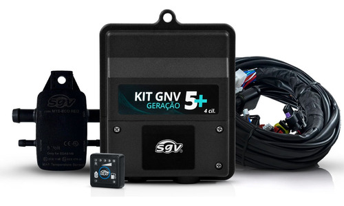 Mini Kit Gnv 5+ Sgv 5g Central + Chicote + Map + Chave