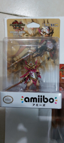 Set Amiibo Monster Hunter Meruzena, Otomoa Airou, Garuku Jap