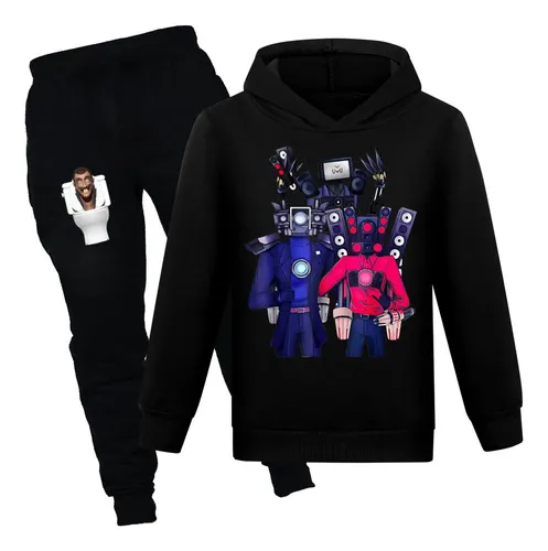 Conjunto De Sudadera Cosplay De Baño Skibidi Toilet Navidad