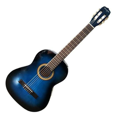 Guitarra Acústica Vizcaya Arcg44 Cuerdas De Nylon Azul