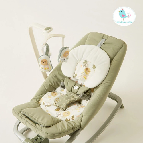 Imagen 5 de 10 de Silla Vibradora Bebe Mecedora Musical Joie Dreamer B1207 Leo
