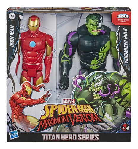 Figuras De Acción Marvel Titan Hero Series Iron Man Vs Hulk