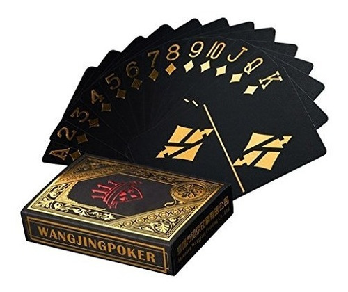Impermeable Pvc Negro Jugar Poker Cards Set Professional Bro