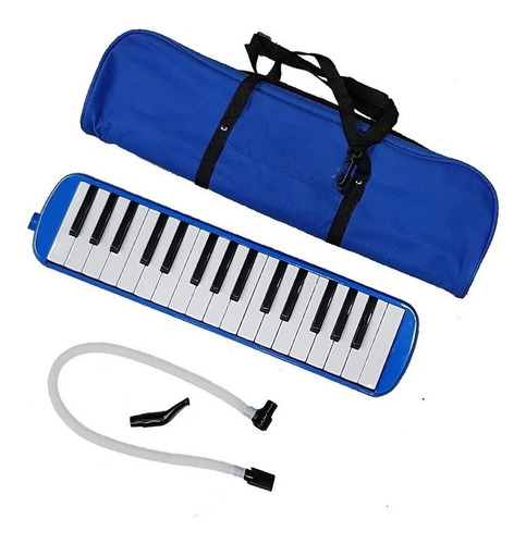 Flauta Melódica Piano 32 Teclas Notas + Funda