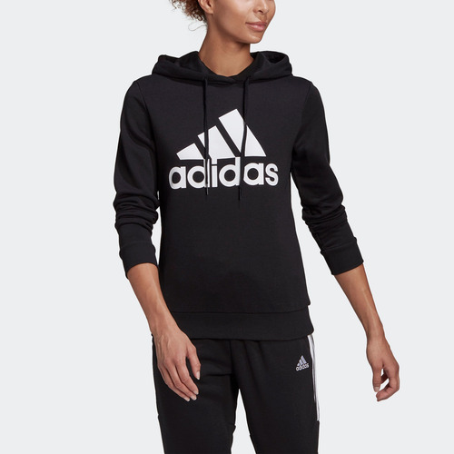 Imagen 5 de 9 de Buzo Con Capucha Essentials Logo Holgado adidas