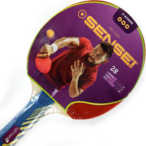 Paleta Ping Pong Tenis Mesa Sensei 3 Estrellas Loc. No.1 Arg