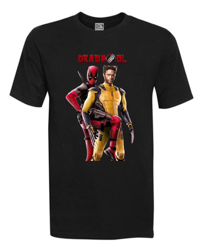 Polera Estampada Dtf - Dead Pool 3 X Wolwerine - 310