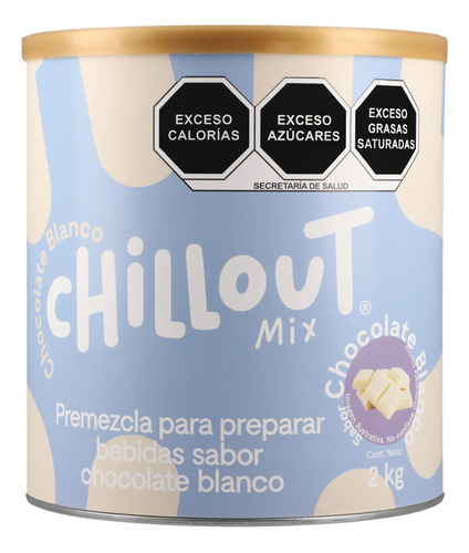 Chill Out Mix Base En Polvo Sabor Chocolate Blanco Bote 2 Kg
