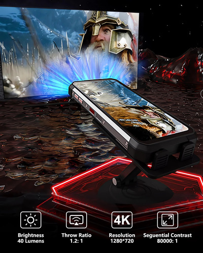 Unihertz Tank 2 - Celular Con Proyector Láser Mini Lumenes